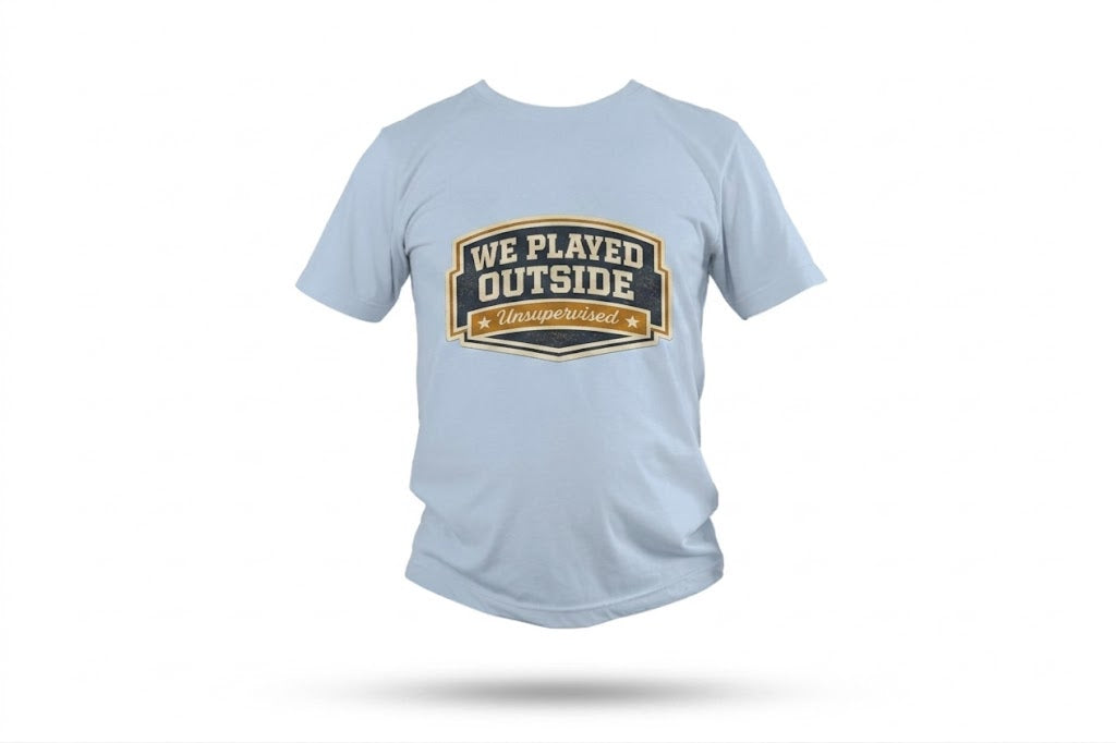 We Played Outside Vintage Badge T-Shirt