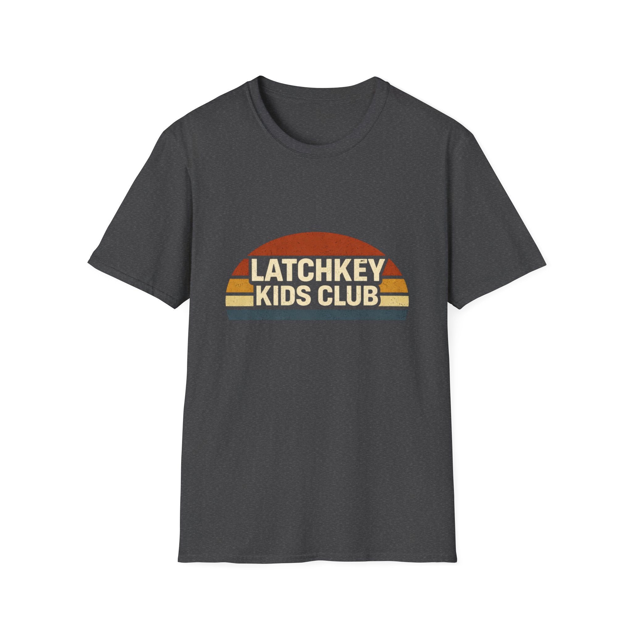 T-Shirt — "Latchkey Kids Club" Retro Sunset Graphic Tee
