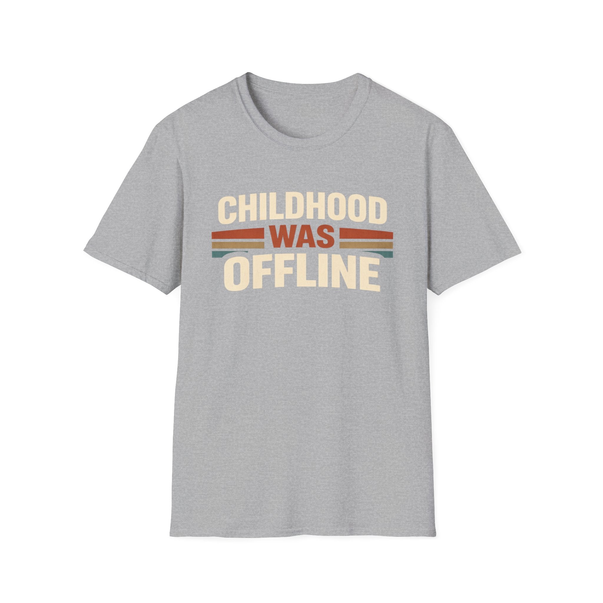 Childhood Was Offline T-Shirt — Retro Vintage '80s Nostalgia Tee