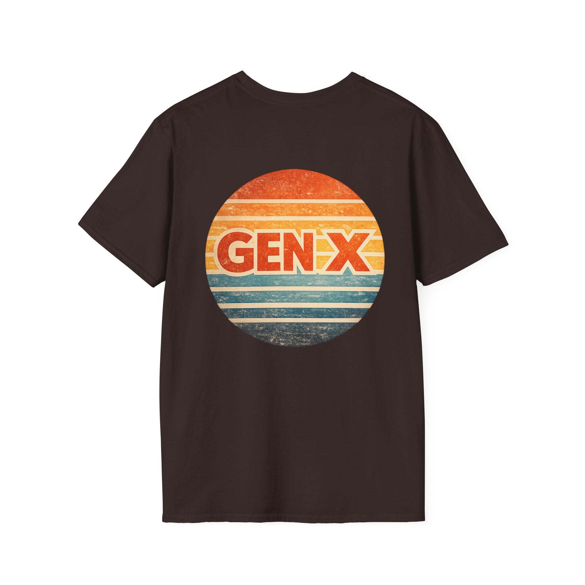 Gen X Retro T-Shirt — Vintage Sunset Graphic Tee for Generation X