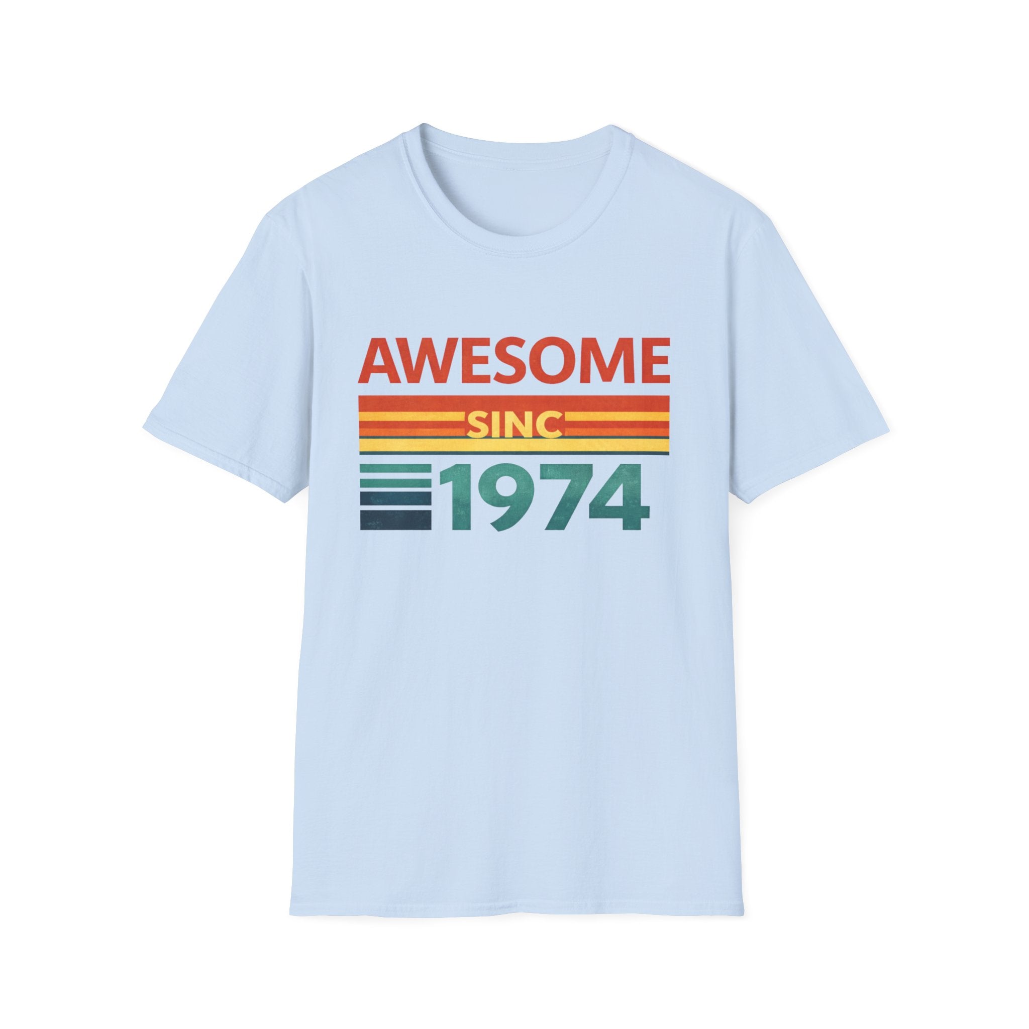 Awesome Since 1974 T-Shirt — Retro Vintage Birthday Tee