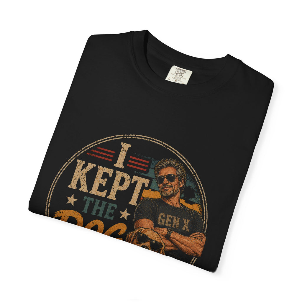 I Kept the Dog T-Shirt — Funny Dog Dad Retro Graphic Tee