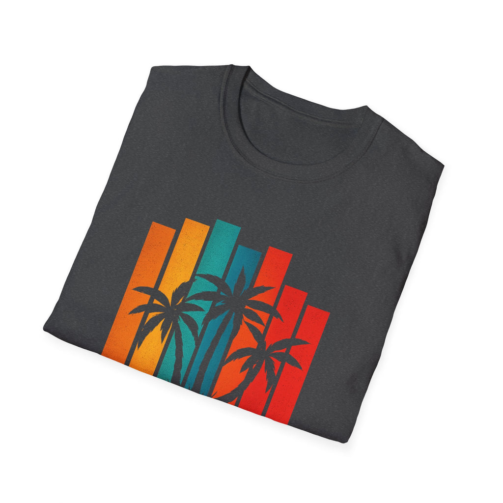 Gen X Vibes T-Shirt — Retro Palm Tree Sunset Graphic Tee