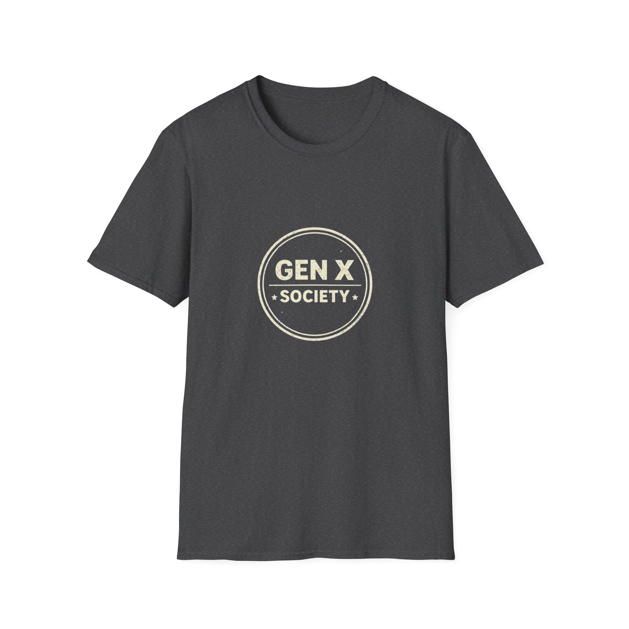 Gen X Society Tee — Vintage Badge Graphic T-Shirt