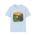 "Pre-Internet Survival Expert" Retro Bear Fishing Graphic T-shirt
