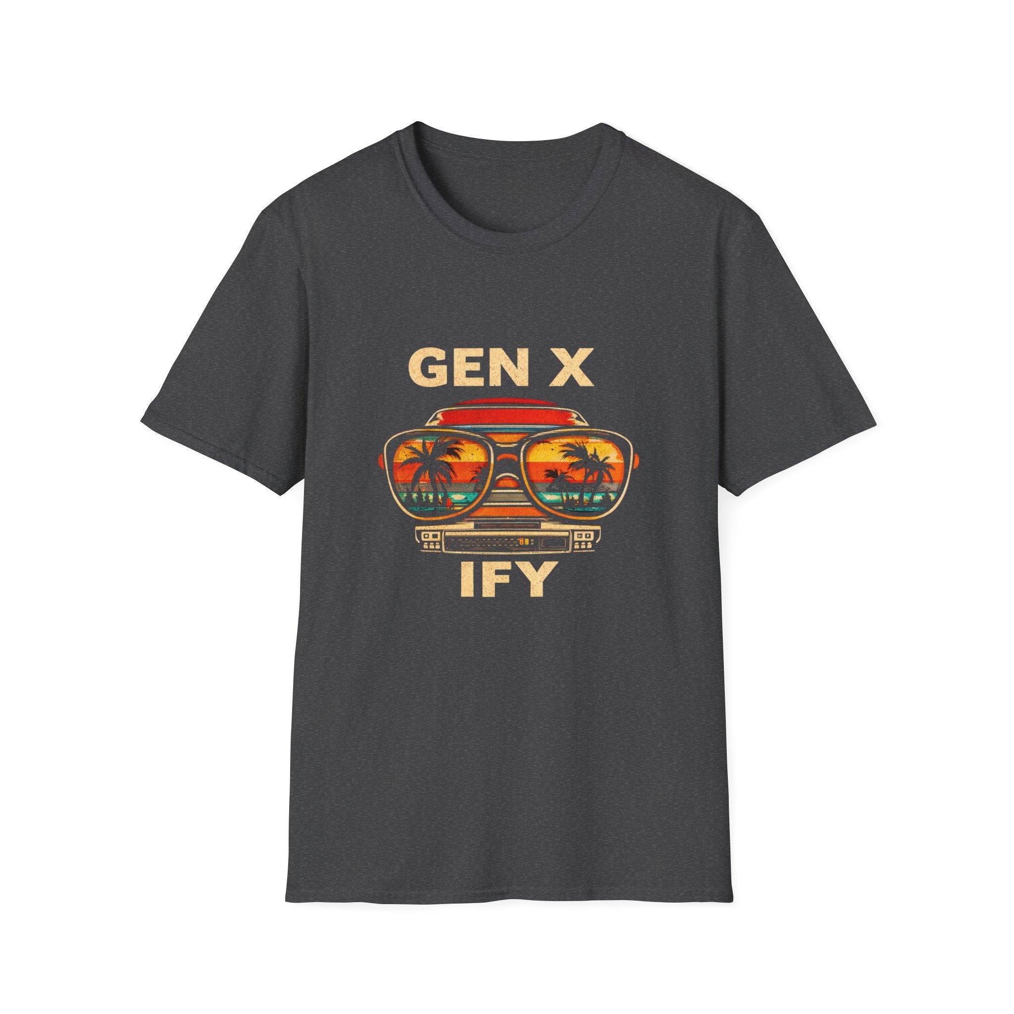 Gen X Ify Retro Sunglasses Graphic T-Shirt — Vintage 80s Palm Beach Vibe