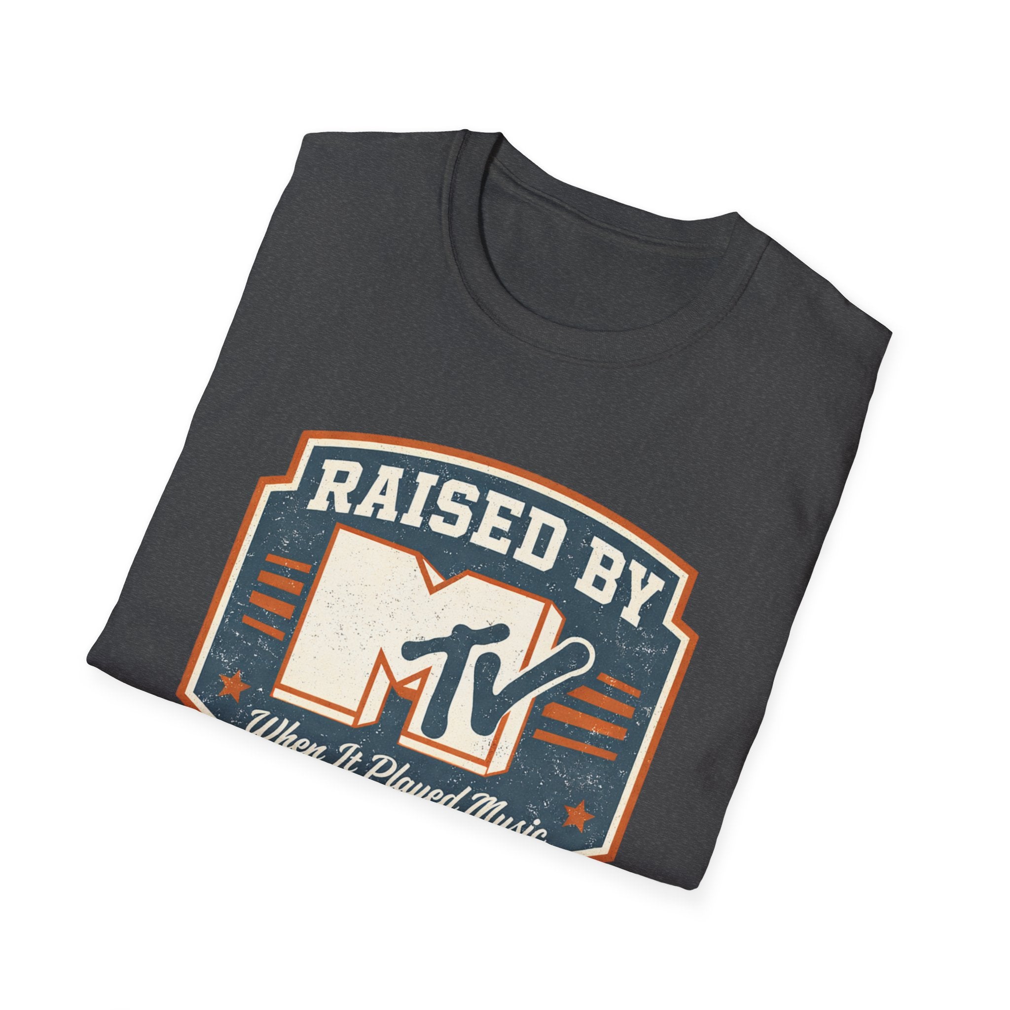 Raised by MTV Vintage Logo T-Shirt — Retro 80s/90s Music Tee