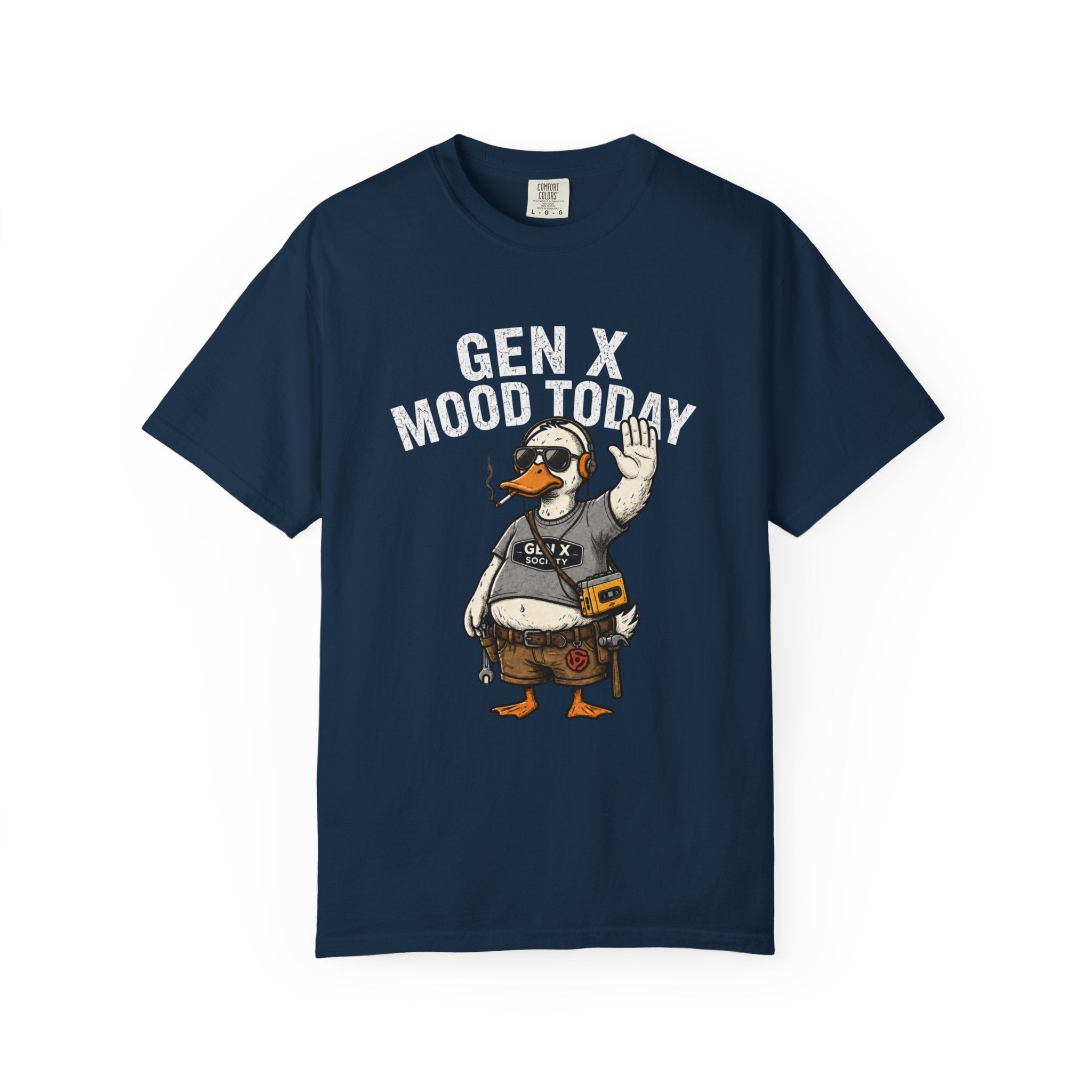 Gen X Mood Today T-Shirt — Funny Retro Duck Graphic Tee for Generation X