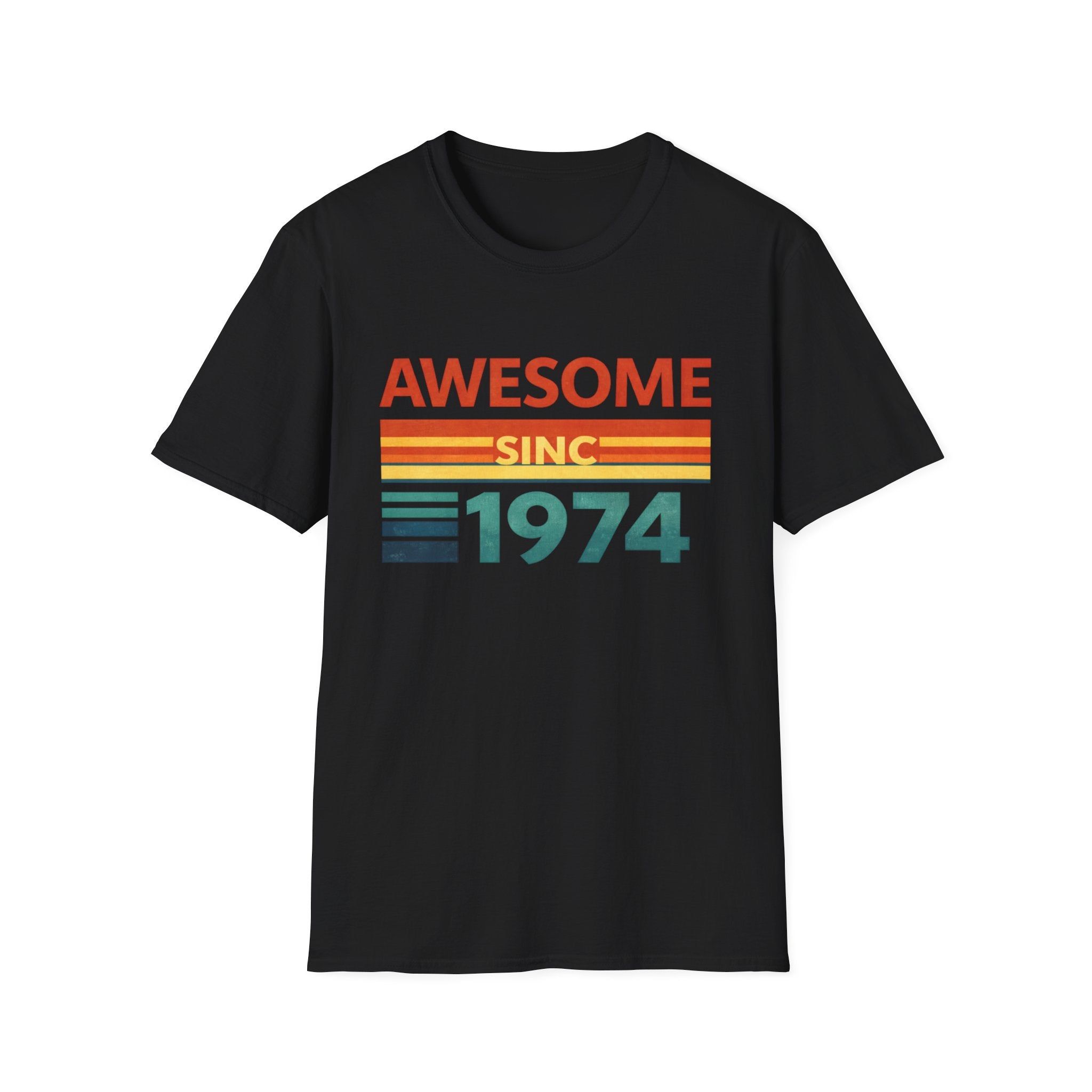 Awesome Since 1974 T-Shirt — Retro Vintage Birthday Tee