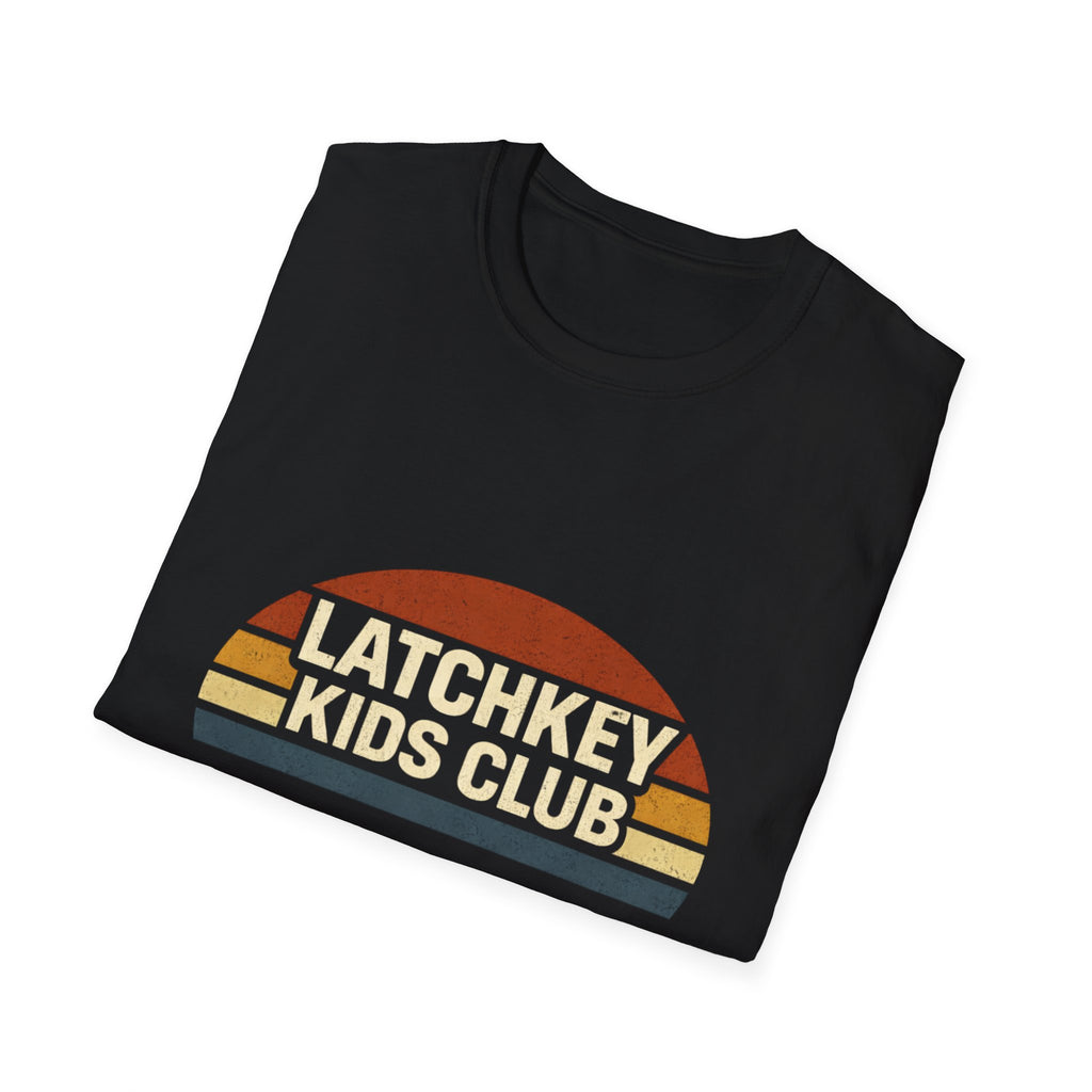 T-Shirt — "Latchkey Kids Club" Retro Sunset Graphic Tee