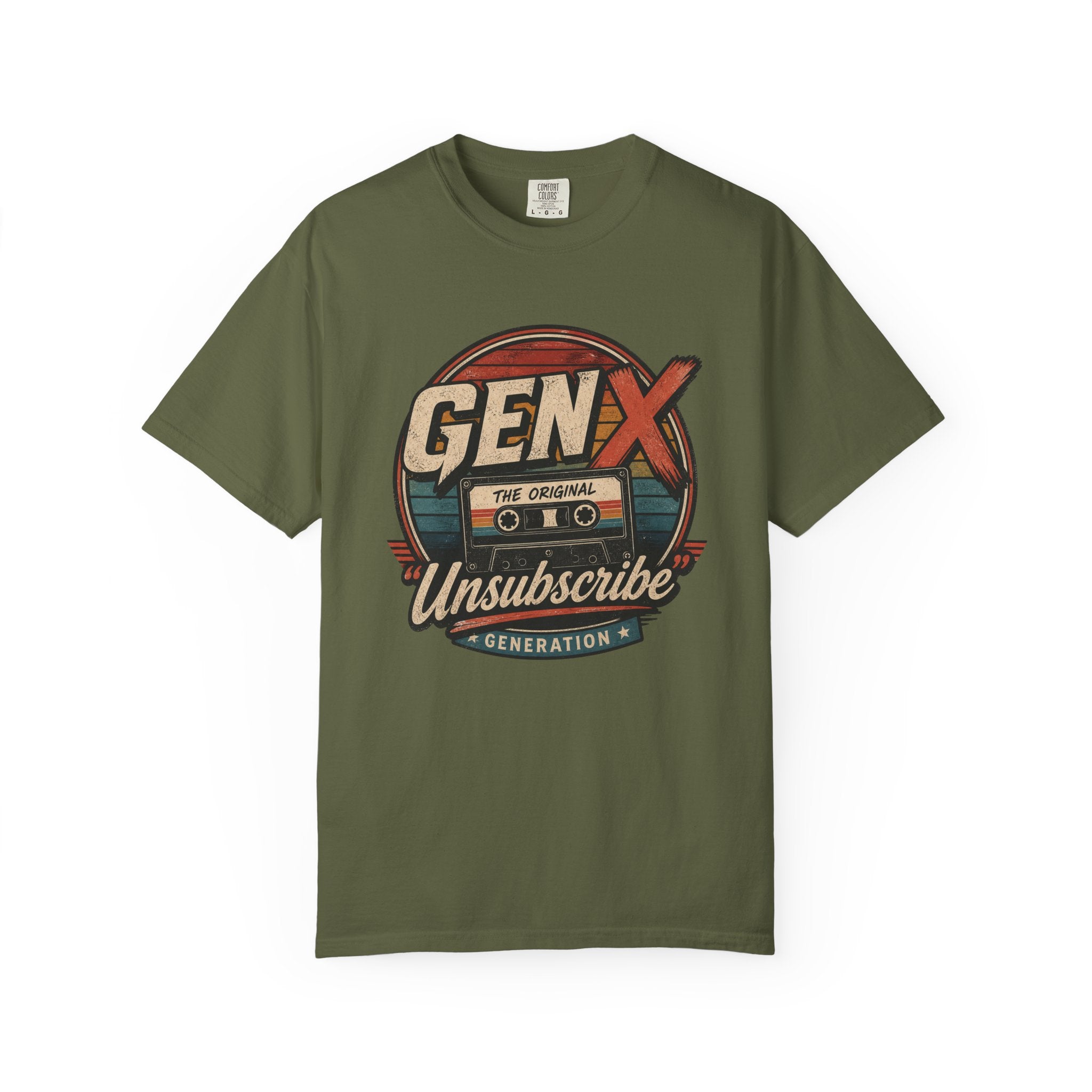 Gen X "Unsubscribe" Vintage Cassette T-Shirt
