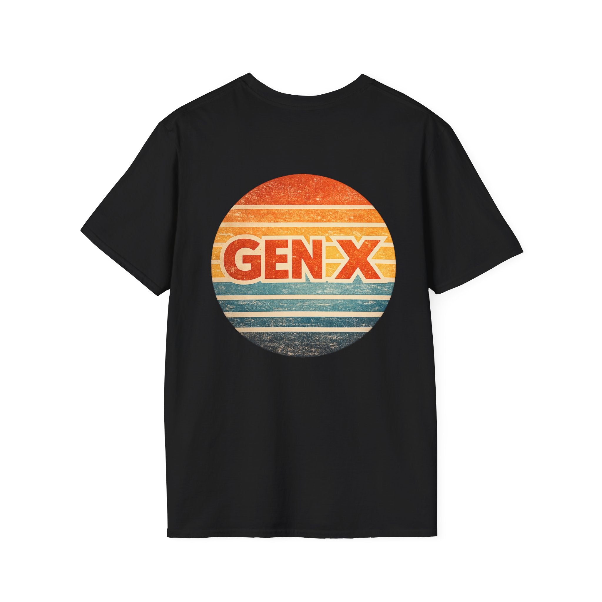 Gen X Retro T-Shirt — Vintage Sunset Graphic Tee for Generation X