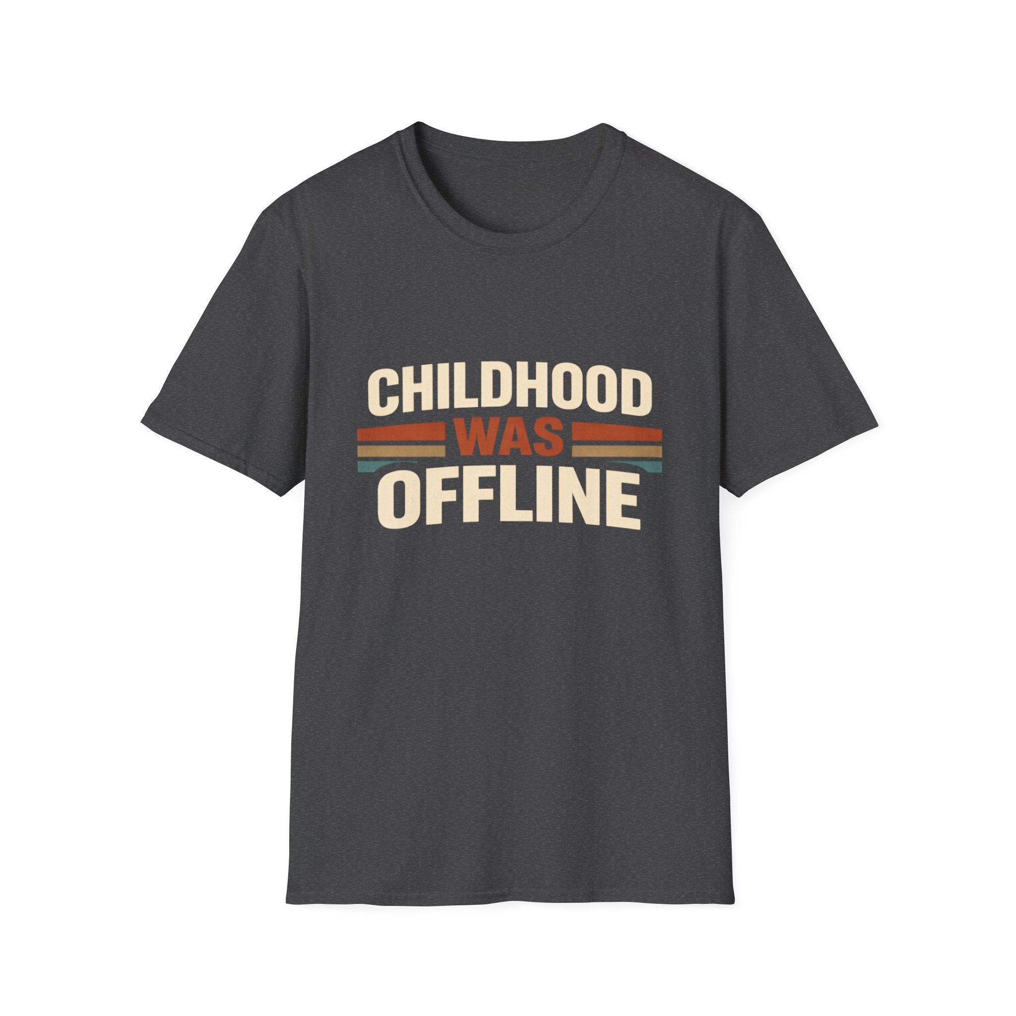 Childhood Was Offline T-Shirt — Retro Vintage '80s Nostalgia Tee