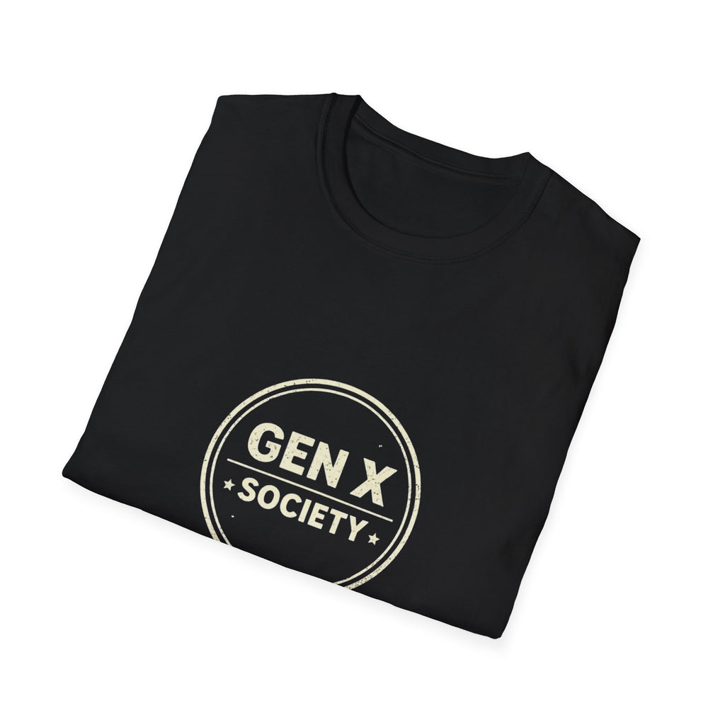 Gen X Society Tee — Vintage Badge Graphic T-Shirt