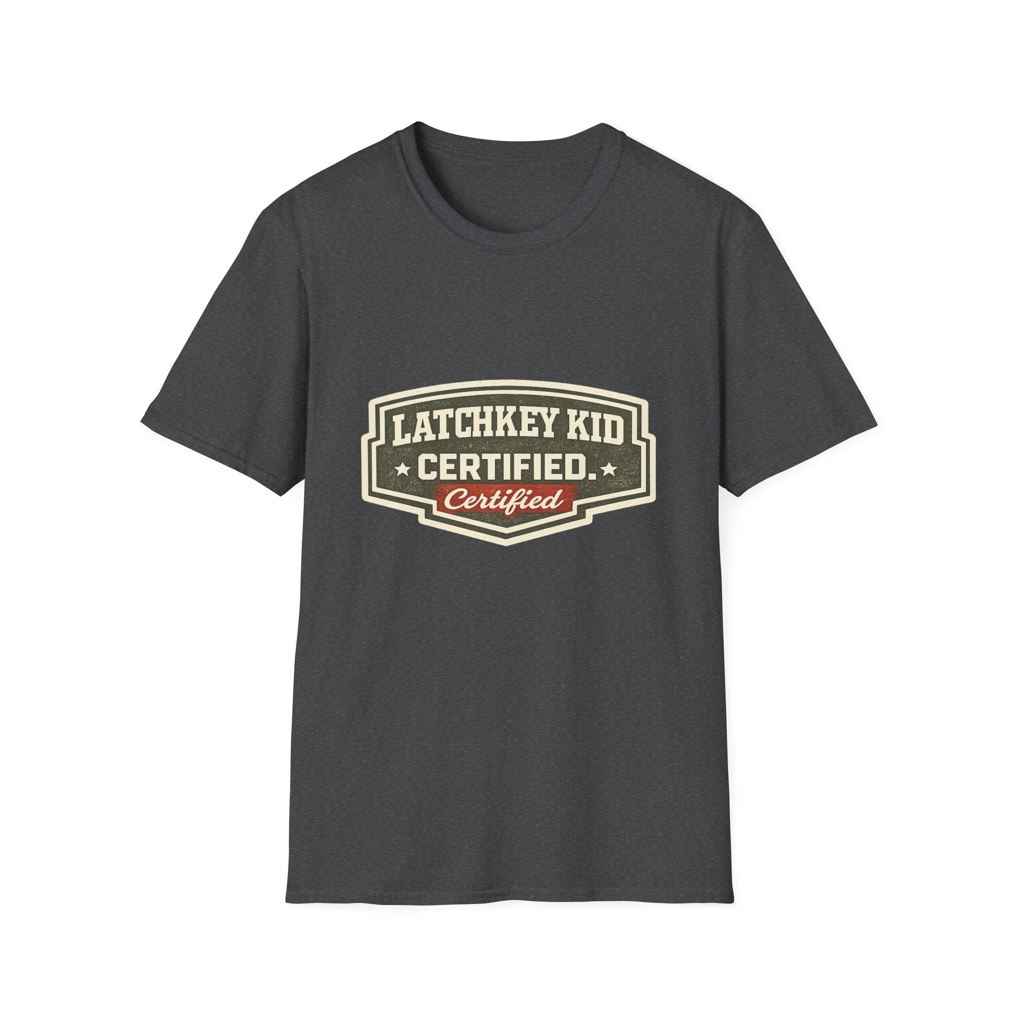 Latchkey Kid Certified T-Shirt — Vintage Badge Design