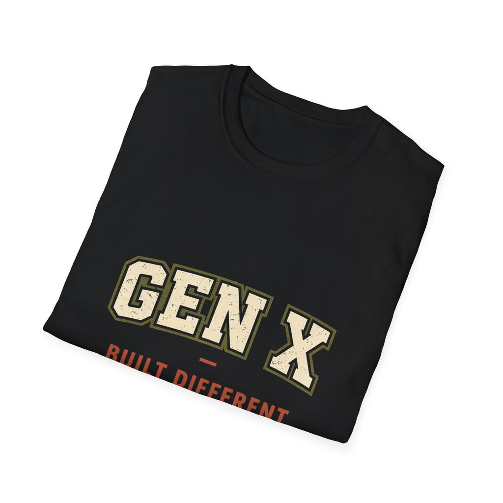 Gen X T-Shirt – "Built Different." Vintage Retro Pride Tee