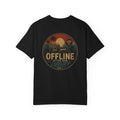 Retro 'Offline Is The New Luxury' T-Shirt (Back Print)