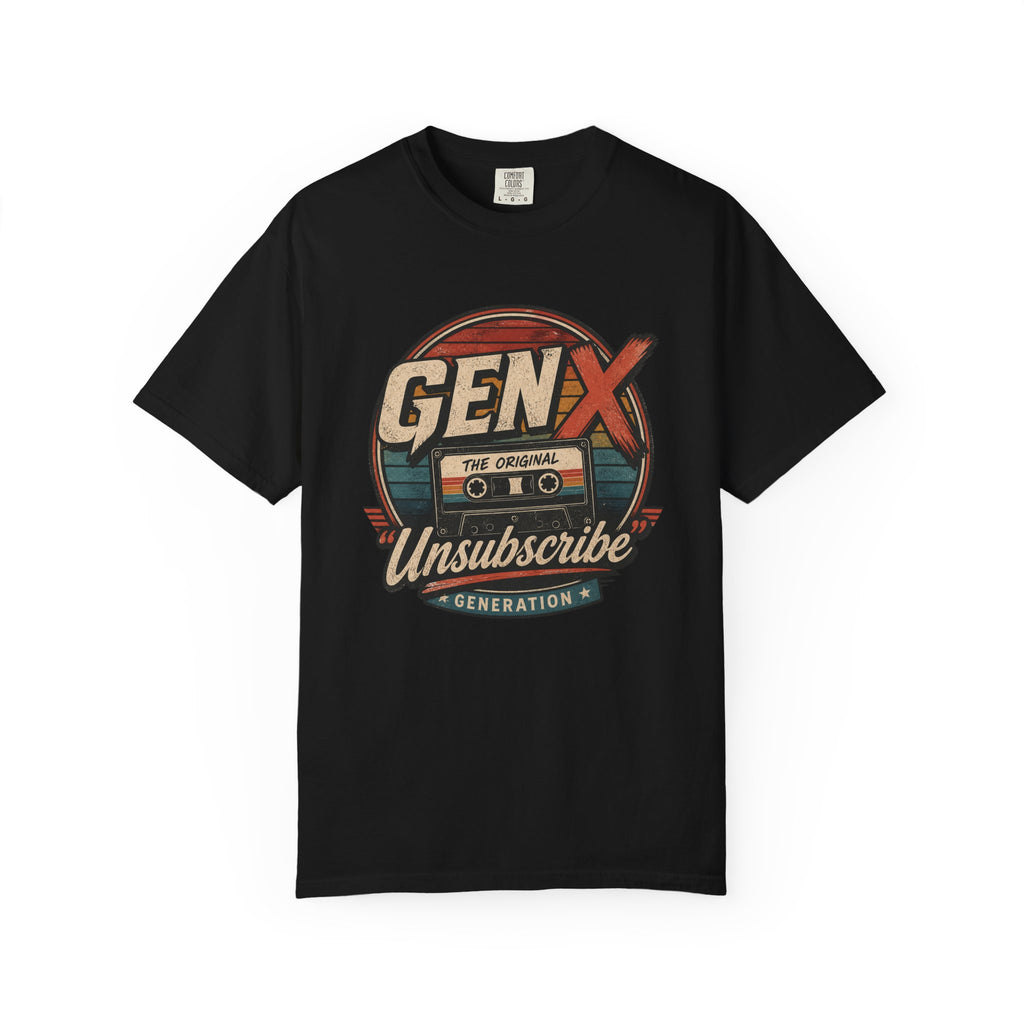 Gen X "Unsubscribe" Vintage Cassette T-Shirt