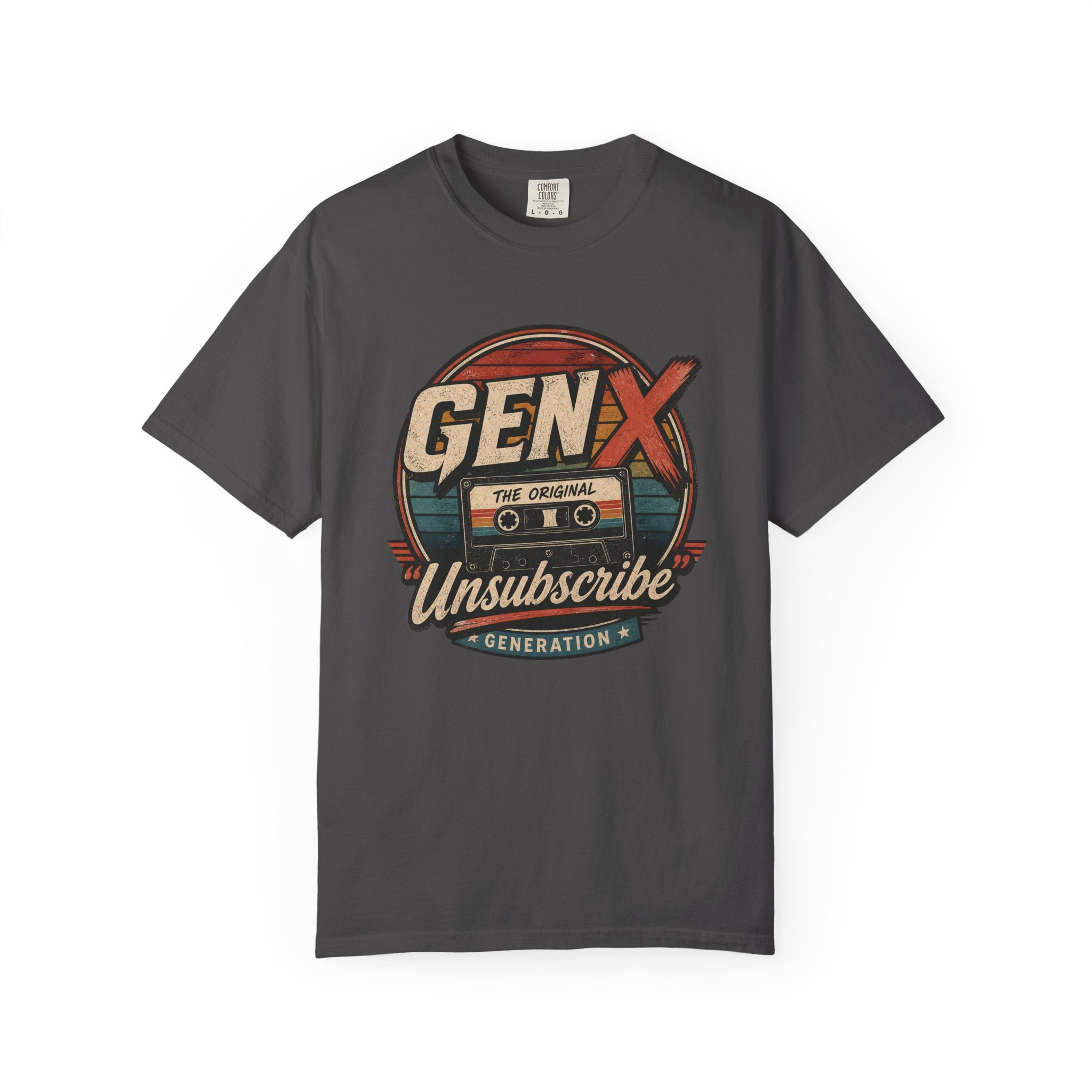 Gen X "Unsubscribe" Vintage Cassette T-Shirt