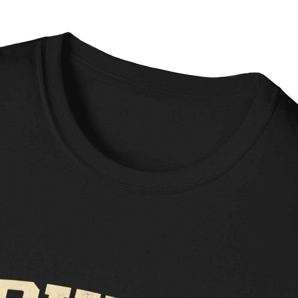 Built Before Safety Labels T-Shirt — Vintage Construction Pride Tee