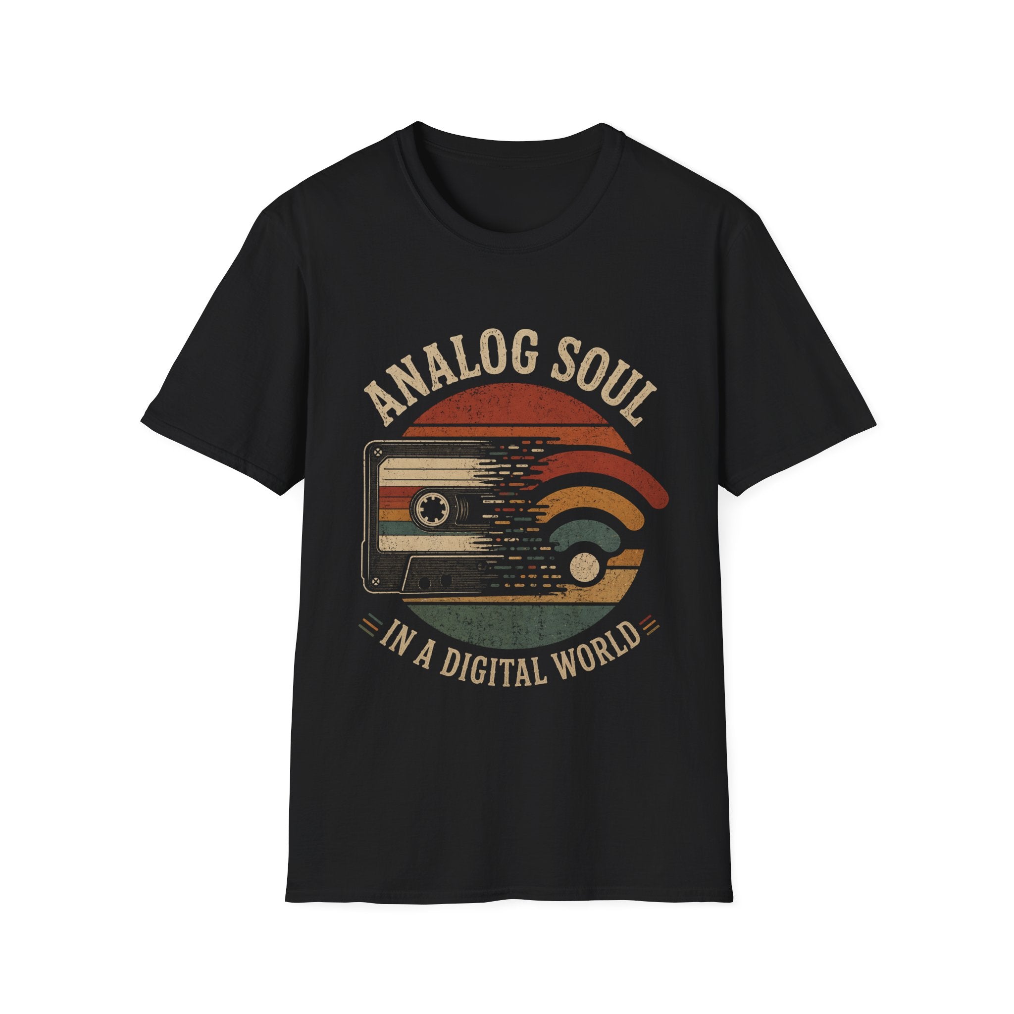 Analog Soul T-Shirt — Vintage Cassette Tee (“Analog Soul in a Digital World”)