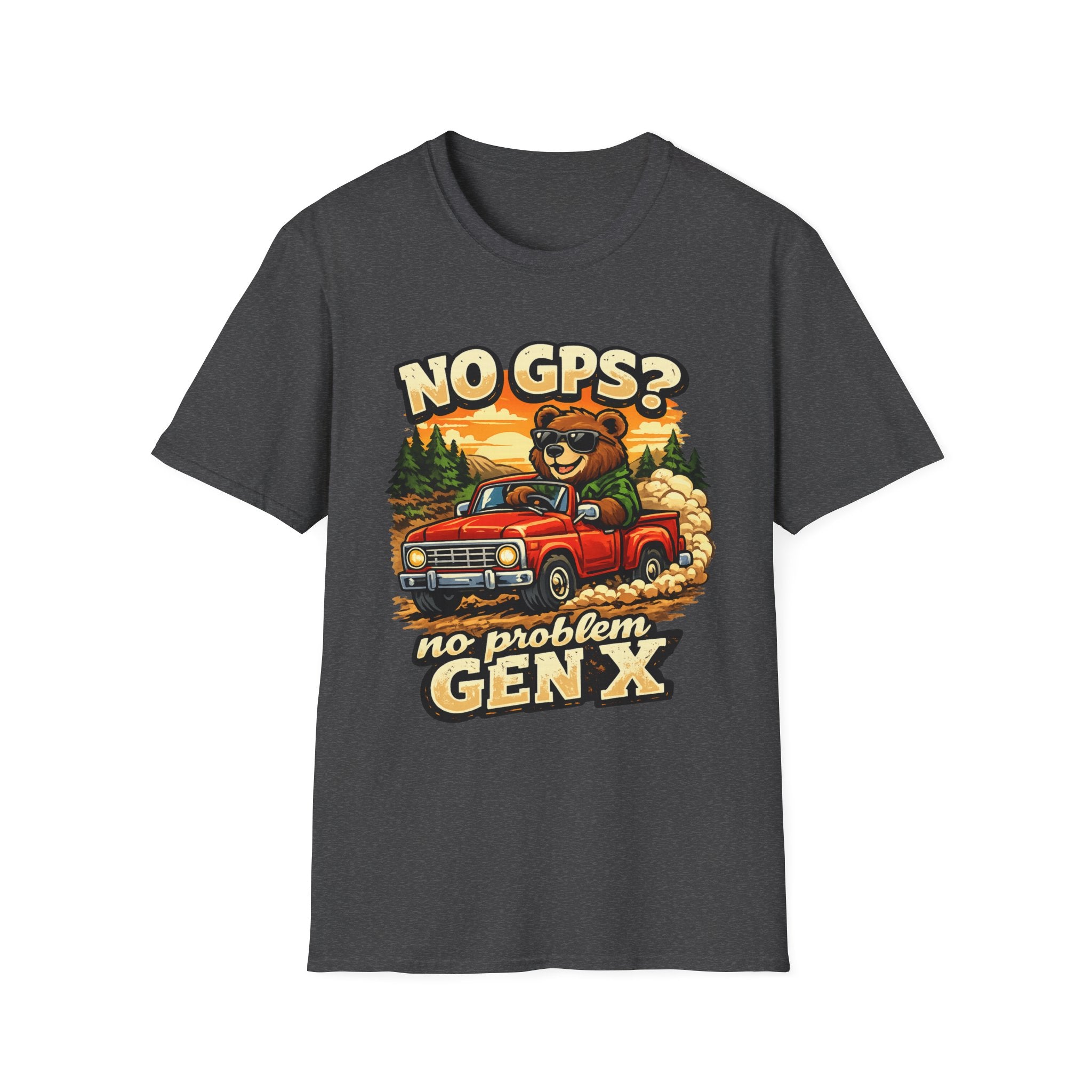 No GPS? No Problem Gen X T-Shirt – Vintage Truck Adventure Tee