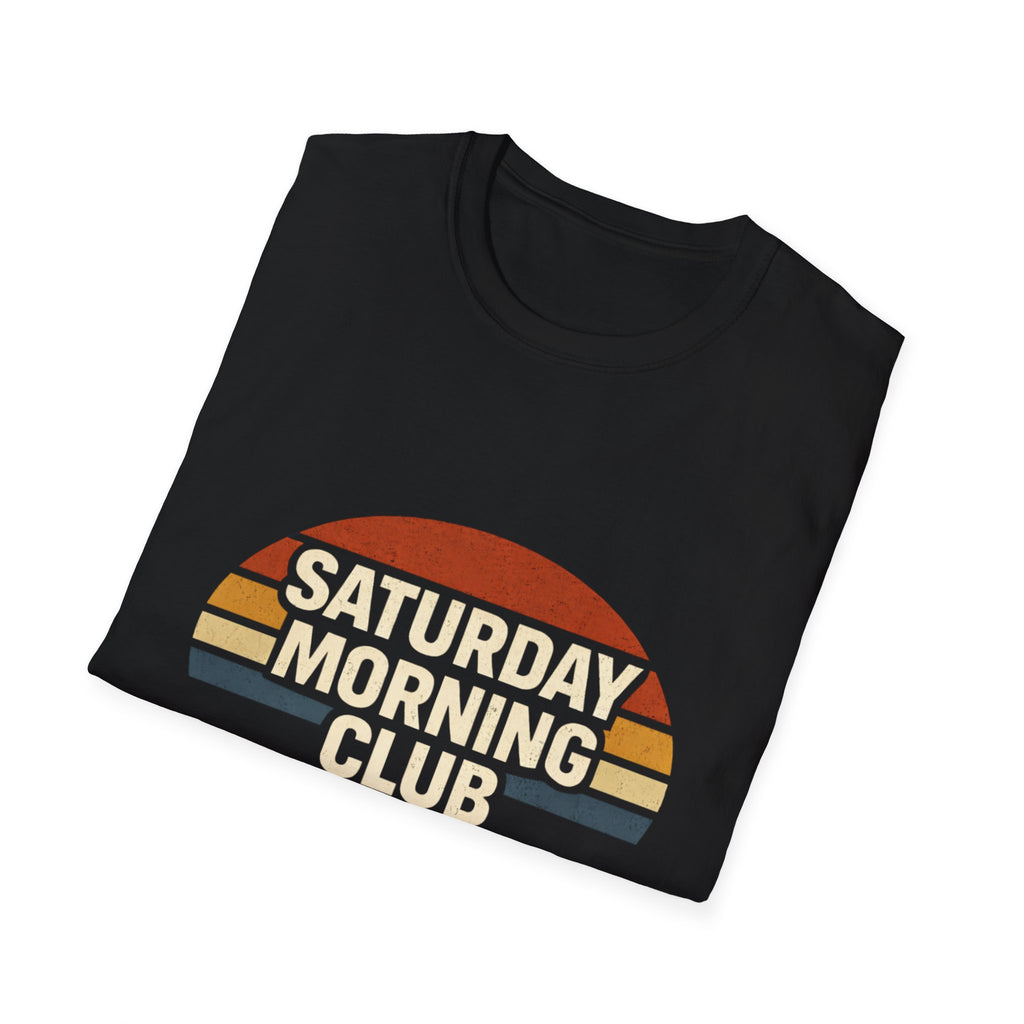 Saturday Morning Club T-Shirt — Retro Vintage Sunrise Graphic Tee