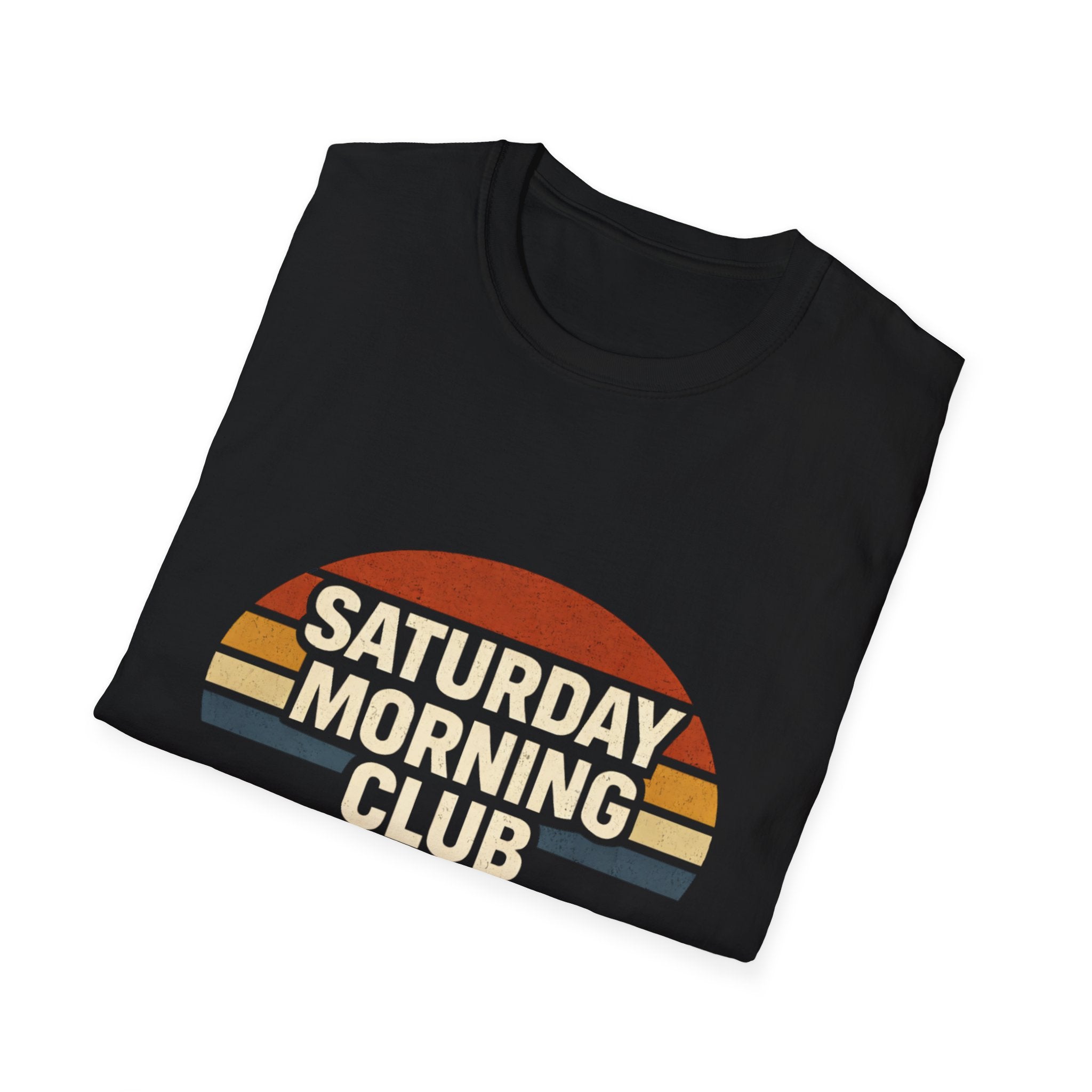 Saturday Morning Club T-Shirt — Retro Vintage Sunrise Graphic Tee