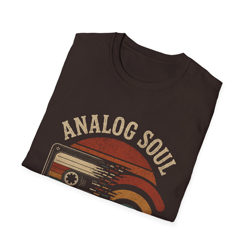 Analog Soul T-Shirt — Vintage Cassette Tee (“Analog Soul in a Digital World”)