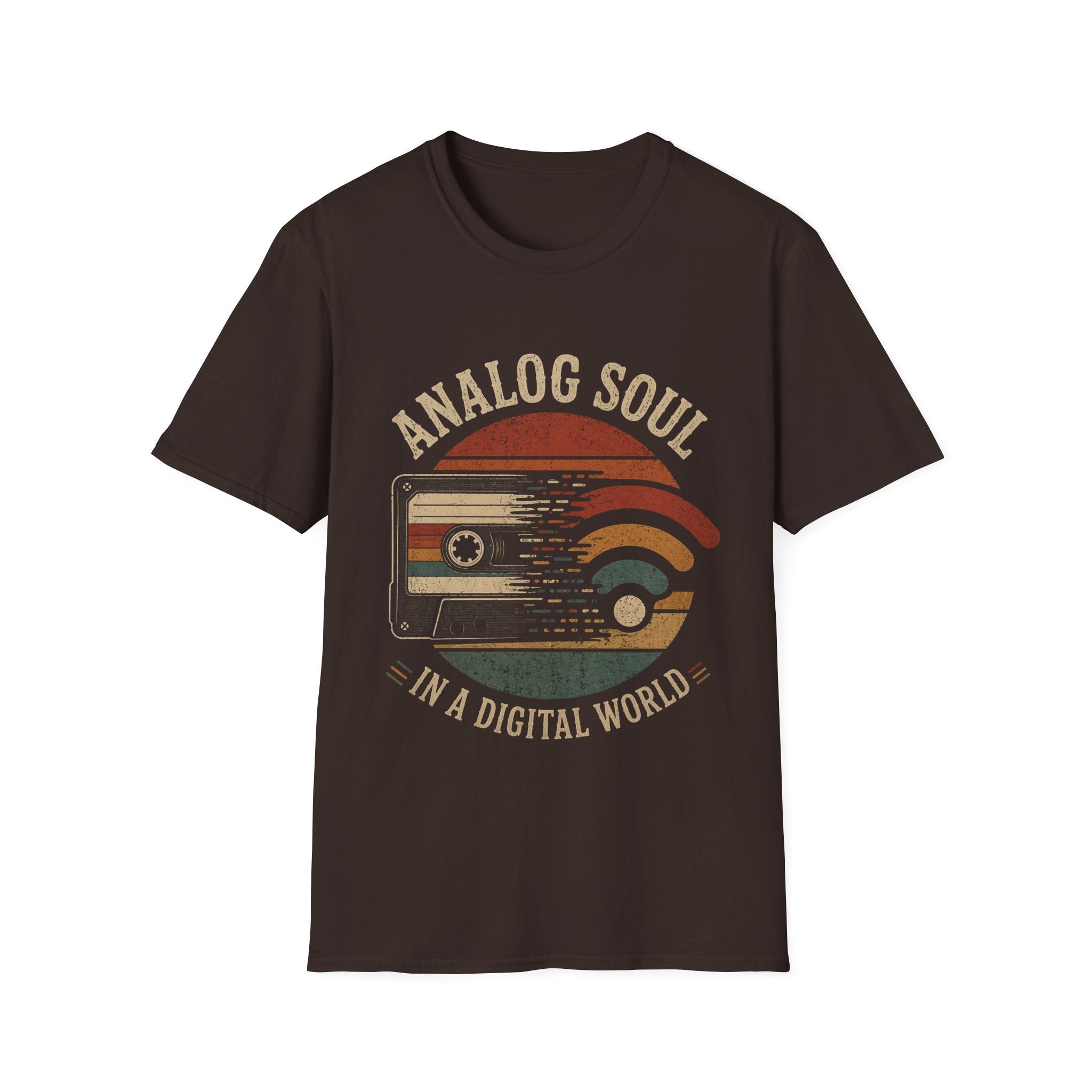 Analog Soul T-Shirt — Vintage Cassette Tee (“Analog Soul in a Digital World”)