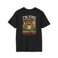 I’m Fine Frog T-Shirt — Vintage Funny “Everything Is Fine” Graphic Tee (Back Print)
