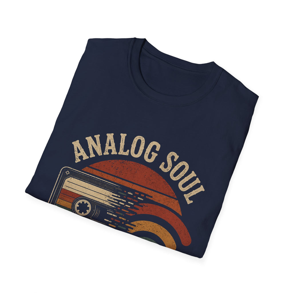 Analog Soul T-Shirt — Vintage Cassette Tee (“Analog Soul in a Digital World”)