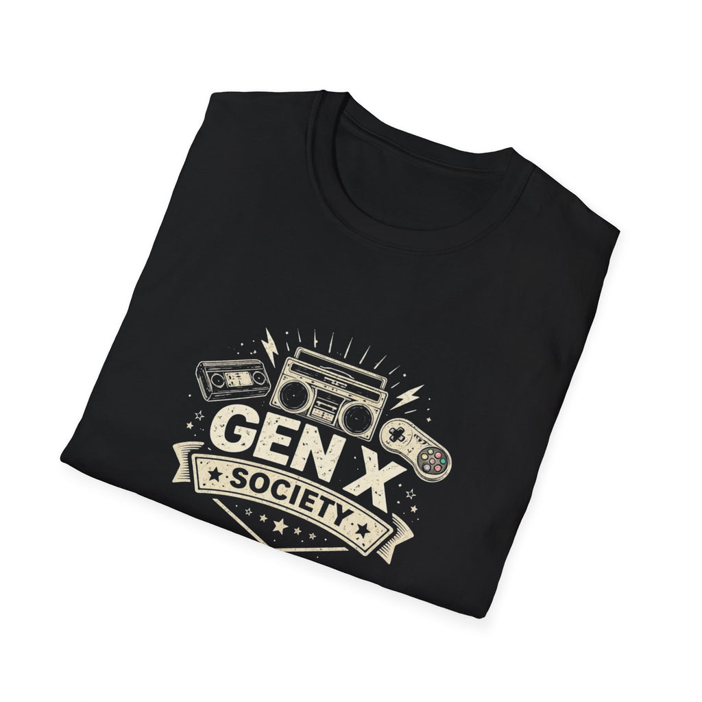Gen X Society Vintage Boombox T-Shirt — Retro Music Tee