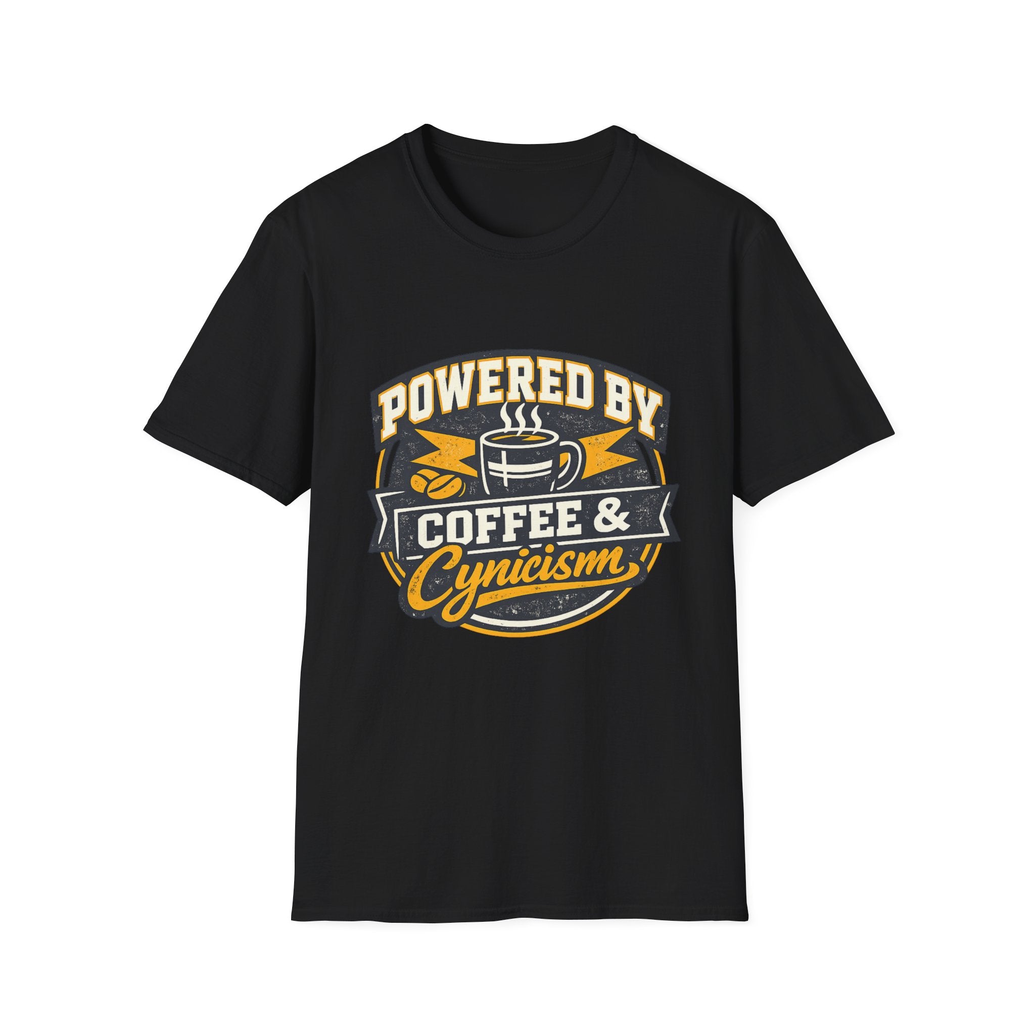 Coffee & Cynicism T-Shirt - retro style