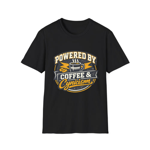 Coffee & Cynicism T-Shirt - retro style
