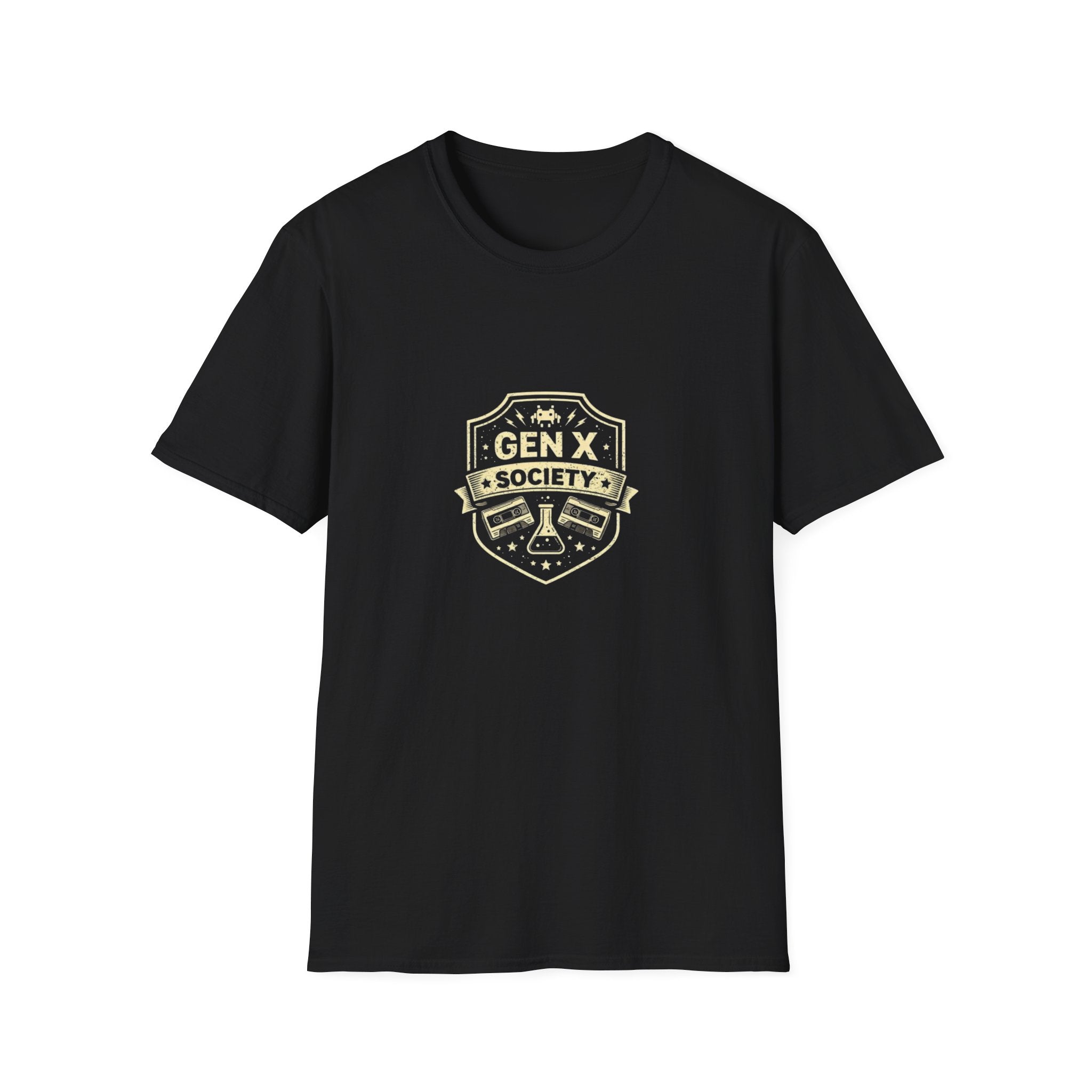 T‑Shirt — 'GEN X' Vintage Badge Tee (Retro 80s Crest)