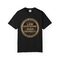 Gen X T-Shirt - "Low Expectations, High Survivability" Vintage Badge Tee