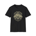 Gen X Society T-Shirt — Vintage Badge Graphic Tee for 1960s–1980s Born