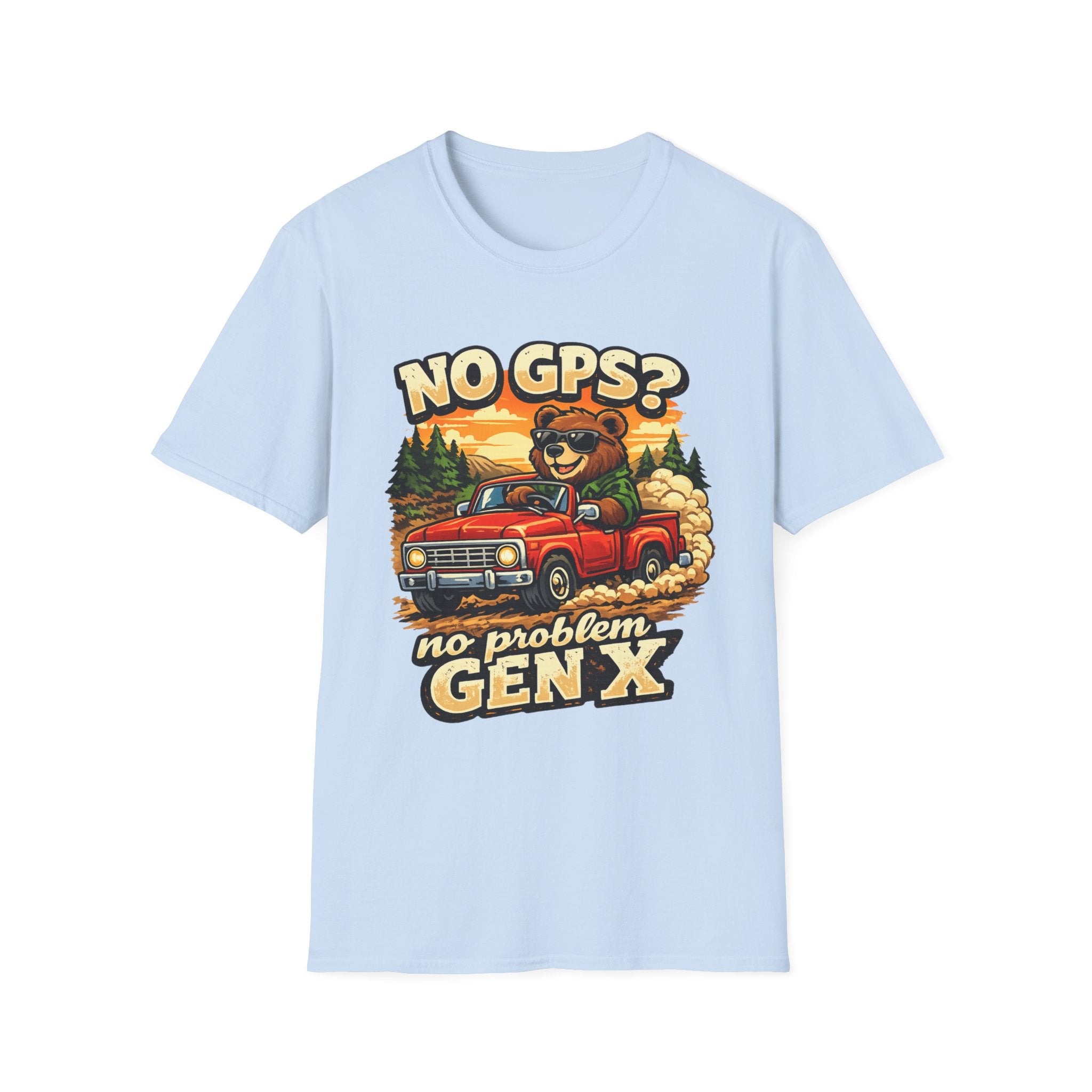 No GPS? No Problem Gen X T-Shirt – Vintage Truck Adventure Tee