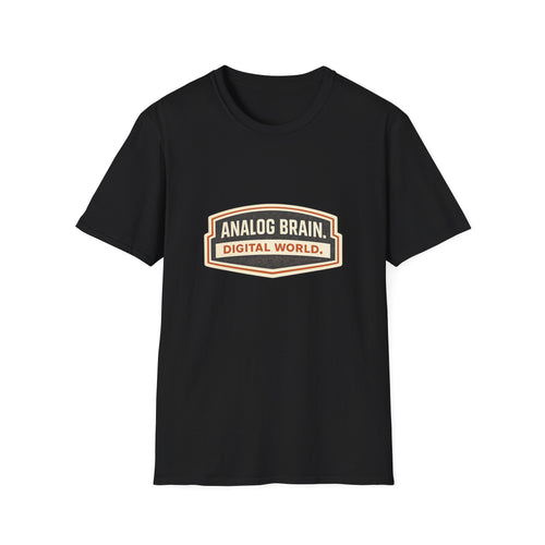 Analog Brain Digital World Tee