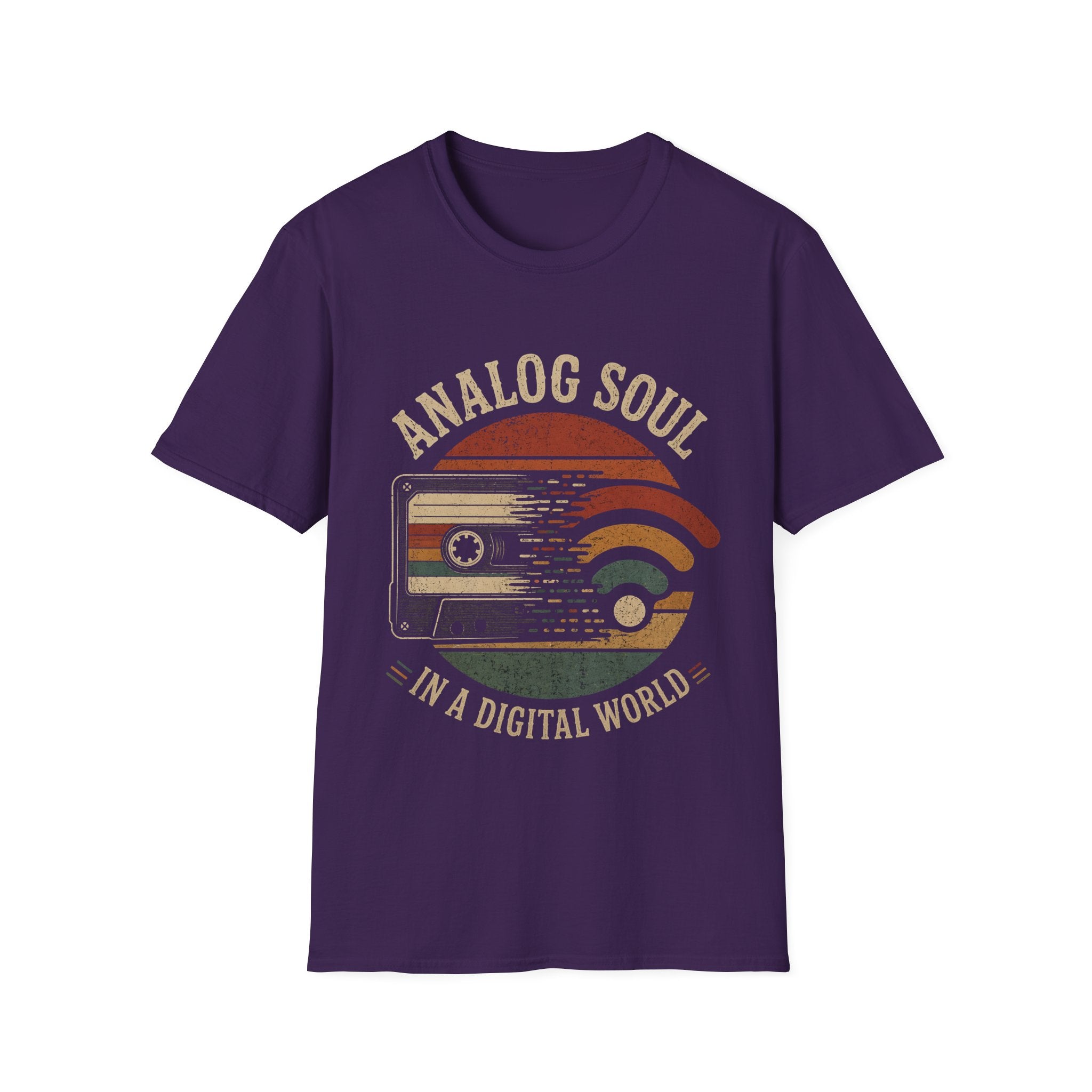 Analog Soul T-Shirt — Vintage Cassette Tee (“Analog Soul in a Digital World”)