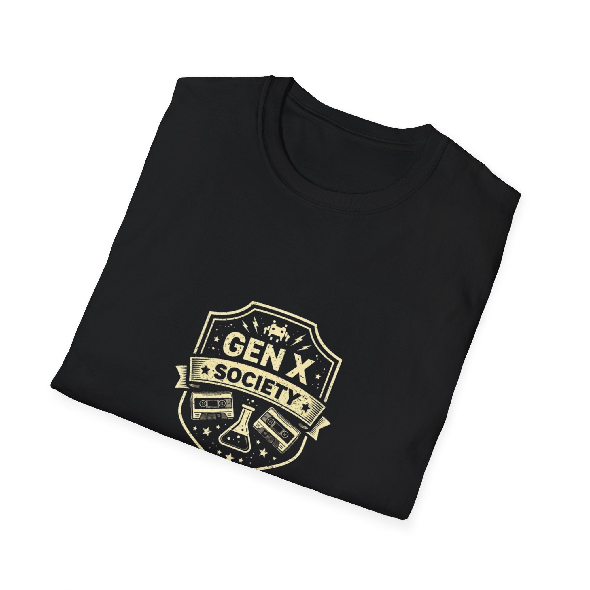 T‑Shirt — 'GEN X' Vintage Badge Tee (Retro 80s Crest)