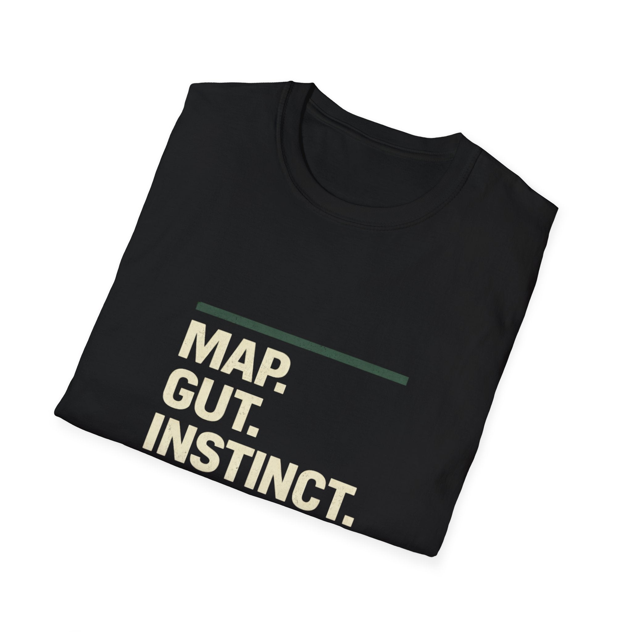 Map. Gut. Instinct. T-Shirt — Gen X Retro Graphic Tee