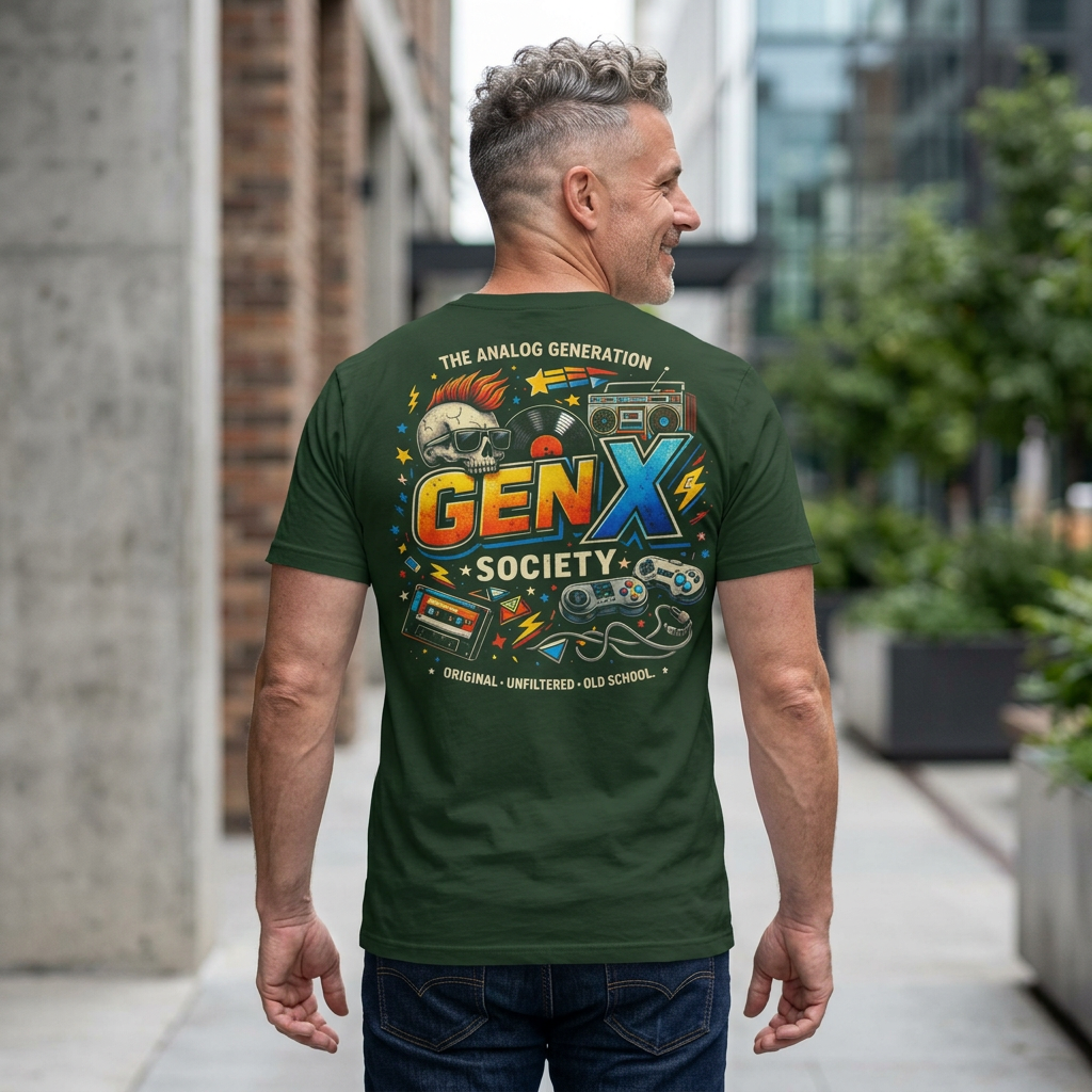 Gen X Society T-Shirt — The Analog Generation Retro 80s Nostalgia Tee