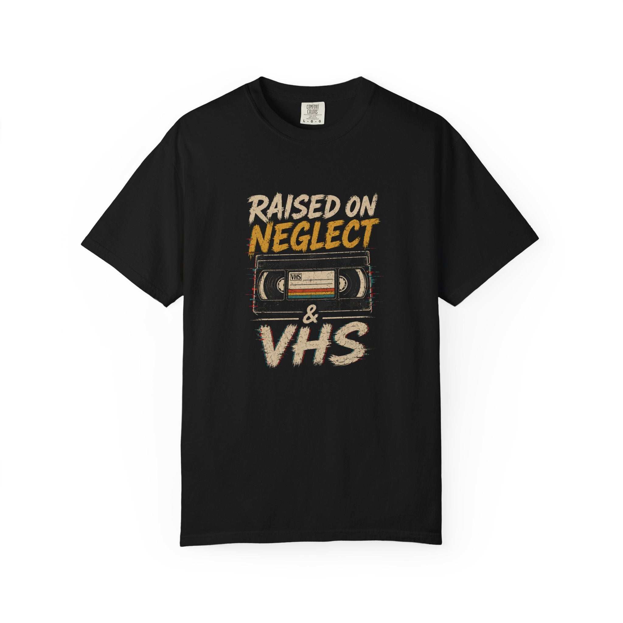 Raised on Neglect & VHS Vintage Graphic T-Shirt