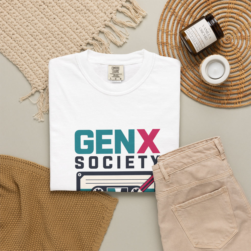 Gen X Society Cassette T-Shirt — Retro 80s Music Tee