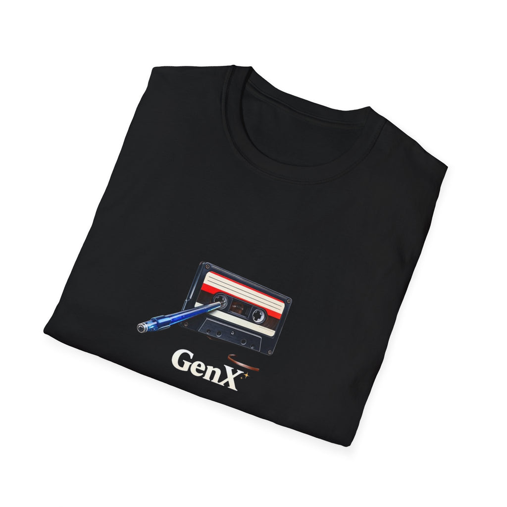 Gen X Cassette Tape T-Shirt — Retro 80s Vintage Music Tee