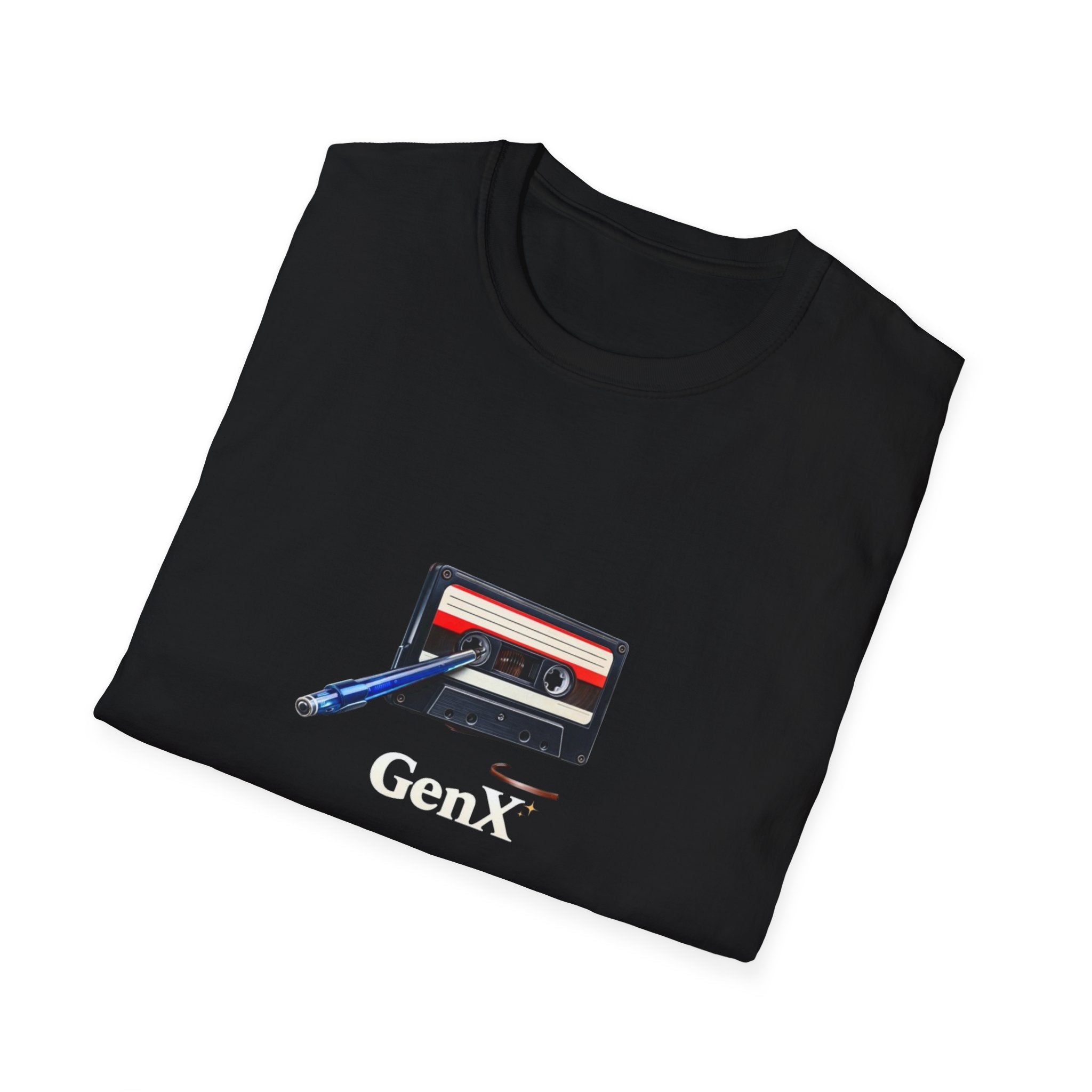 Gen X Cassette Tape T-Shirt — Retro 80s Vintage Music Tee