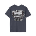 Gen X Society T-Shirt — Retro Cassette Mixtape Design (Est. 1965–1980) (Back Print)