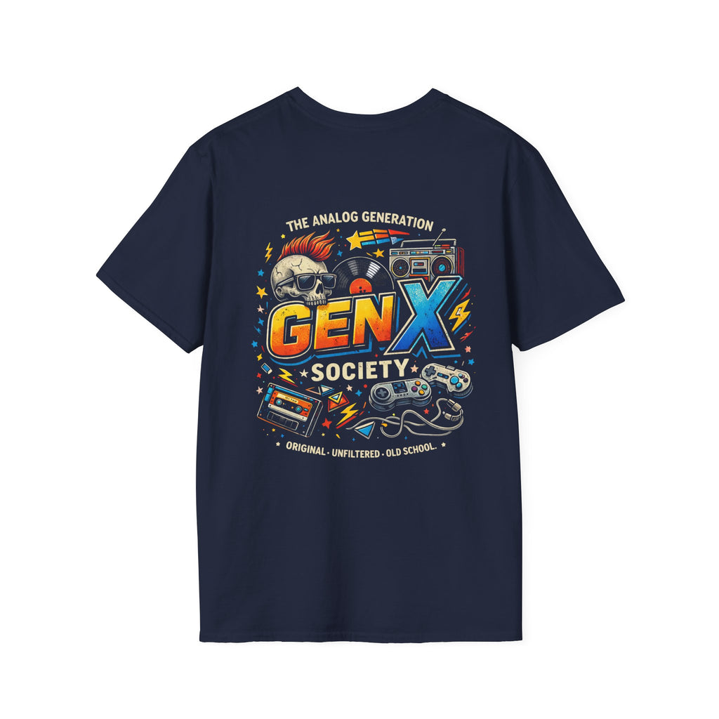 Gen X Society T-Shirt — The Analog Generation Retro 80s Nostalgia Tee
